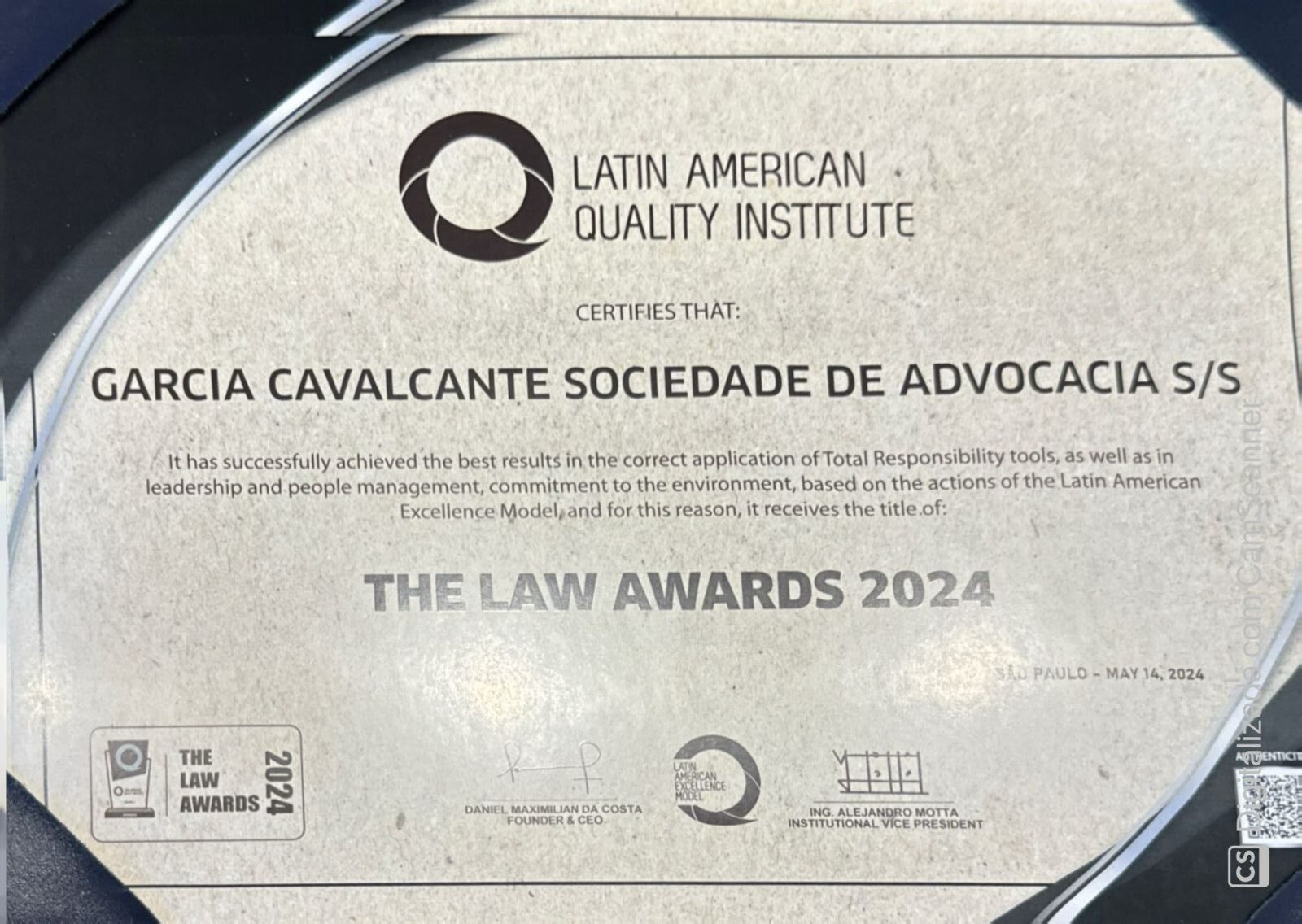 PREMIAÇÃO INTERNACIONAL MELHORES ESCRITÓRIOS DE ADVOCACIA